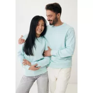 Bluza Unisex, 2502E10661, iqoniq, Bumbac, Albastru mint, XL