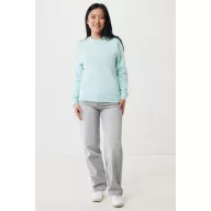 Bluza Unisex, 2502E10661, iqoniq, Bumbac, Albastru mint, XL