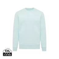 Bluza Unisex, 2502E10664, iqoniq, Bumbac, Albastru mint, XXS
