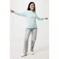 Bluza Unisex, 2502E10664, iqoniq, Bumbac, Albastru mint, XXS