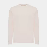   Bluza cu maneca lunga, la baza gatului, Casual, Unisex, iqoniq, 2410E21328, Bumbac, Roz cloud, XXS