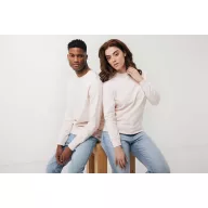   Bluza cu maneca lunga, la baza gatului, Casual, Unisex, iqoniq, 2410E21328, Bumbac, Roz cloud, XXS