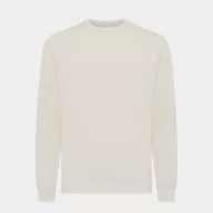  Bluza cu maneca lunga, la baza gatului, Casual, Unisex, iqoniq, 2410E21356, Bumbac, Crem, S