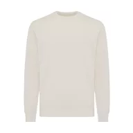   Bluza cu maneca lunga, la baza gatului, Casual, Unisex, iqoniq, 2410E21356, Bumbac, Crem, S