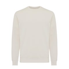   Bluza cu maneca lunga, la baza gatului, Casual, Unisex, iqoniq, 2410E21361, Bumbac, Crem, XXS