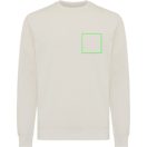 Bluza cu maneca lunga, la baza gatului, Casual, Unisex, iqoniq, 2410E21361, Bumbac, Crem, XXS