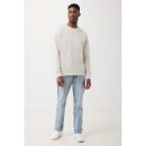 Bluza cu maneca lunga, la baza gatului, Casual, Unisex, iqoniq, 2410E21361, Bumbac, Crem, XXS