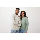 Bluza cu maneca lunga, la baza gatului, Casual, Unisex, iqoniq, 2410E21361, Bumbac, Crem, XXS