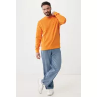 Bluza Unisex, 2502E10672, iqoniq, Bumbac, Portocaliu, XXS