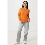 Bluza Unisex, 2502E10672, iqoniq, Bumbac, Portocaliu, XXS