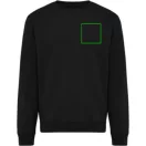 Bluza, iqoniq, 2610E16142, Unisex, Bumbac, Negru, 5XL
