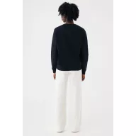 Bluza, iqoniq, 2610E16148, Unisex, Bumbac, Negru, XXL