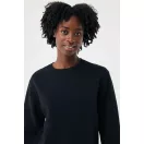 Bluza, iqoniq, 2610E16148, Unisex, Bumbac, Negru, XXL