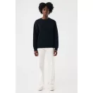 Bluza, iqoniq, 2610E16150, Unisex, Bumbac, Negru, 3XL
