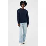 Bluza, iqoniq, 2610E16247, Unisex, Bumbac, Albastru Navy, S