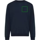 Bluza, iqoniq, 2610E16249, Unisex, Bumbac, Albastru Navy, XS