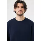Bluza, iqoniq, 2610E16252, Unisex, Bumbac, Albastru Navy, 3XL