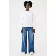 Bluza, iqoniq, 2610E16253, Unisex, Bumbac, Alb, 4XL