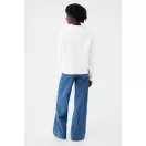 Bluza, iqoniq, 2610E16253, Unisex, Bumbac, Alb, 4XL