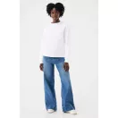 Bluza, iqoniq, 2610E16254, Unisex, Bumbac, Alb, 5XL