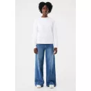 Bluza, iqoniq, 2610E16256, Unisex, Bumbac, Alb, M