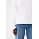 Bluza, iqoniq, 2610E16256, Unisex, Bumbac, Alb, M