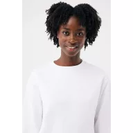 Bluza, iqoniq, 2610E16261, Unisex, Bumbac, Alb, XXS