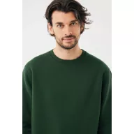 Bluza, iqoniq, 2610E16169, Unisex, Bumbac, Verde Forest, S