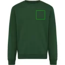 Bluza, iqoniq, 2610E16171, Unisex, Bumbac, Verde Forest, XS