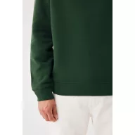 Bluza, iqoniq, 2610E16172, Unisex, Bumbac, Verde Forest, XXL