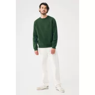 Bluza, iqoniq, 2610E16173, Unisex, Bumbac, Verde Forest, XXS