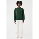Bluza, iqoniq, 2610E16173, Unisex, Bumbac, Verde Forest, XXS