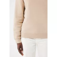Bluza, iqoniq, 2610E16160, Unisex, Bumbac, Bej Dessert, M