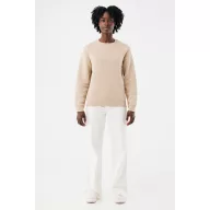 Bluza, iqoniq, 2610E16165, Unisex, Bumbac, Bej Dessert, XXS