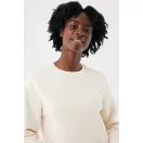 Bluza, iqoniq, 2610E16242, Unisex, Bumbac, Natur, 3XL