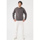 Bluza, iqoniq, 2610E16137, Unisex, Bumbac, Gri Anthracite, XS