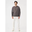 Bluza, iqoniq, 2610E16140, Unisex, Bumbac, Gri Anthracite, 3XL
