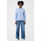 Bluza, iqoniq, 2610E16280, Unisex, Bumbac, Albastru Sky, M
