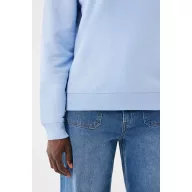 Bluza, iqoniq, 2610E16281, Unisex, Bumbac, Albastru Sky, S