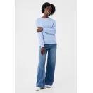 Bluza, iqoniq, 2610E16282, Unisex, Bumbac, Albastru Sky, XL