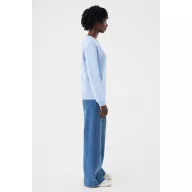 Bluza, iqoniq, 2610E16282, Unisex, Bumbac, Albastru Sky, XL