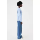 Bluza, iqoniq, 2610E16285, Unisex, Bumbac, Albastru Sky, XXS
