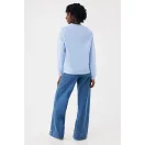 Bluza, iqoniq, 2610E16286, Unisex, Bumbac, Albastru Sky, 3XL