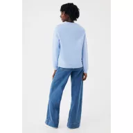 Bluza, iqoniq, 2610E16286, Unisex, Bumbac, Albastru Sky, 3XL