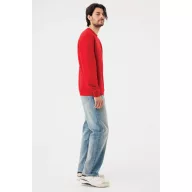 Bluza, iqoniq, 2610E16269, Unisex, Bumbac, Rosu, XXS