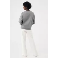   Bluza, iqoniq, 2610E16192, Unisex, Bumbac, Gri Light Heather Anthracite, M