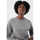 Bluza, iqoniq, 2610E16192, Unisex, Bumbac, Gri Light Heather Anthracite, M