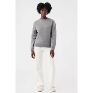   Bluza, iqoniq, 2610E16196, Unisex, Bumbac, Gri Light Heather Anthracite, XXL