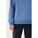 Bluza, iqoniq, 2610E16230, Unisex, Bumbac, Albastru Moon, XXL