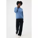 Bluza, iqoniq, 2610E16230, Unisex, Bumbac, Albastru Moon, XXL